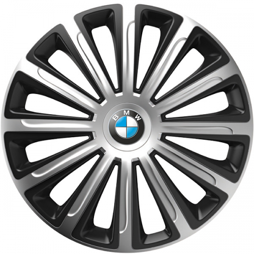 PUKLICE PRE BMW 16" TREND silver/black 4ks